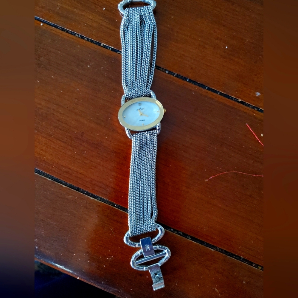 Silver Band Watch by Anne Klein